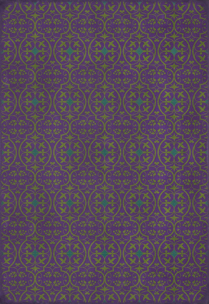 spicher and company classic vinyl pattern 51 souls of good violets rug