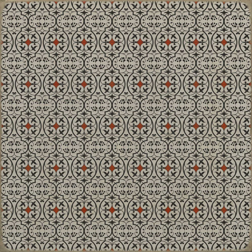 spicher and company classic vinyl pattern 51 whats black and white and red all over rug