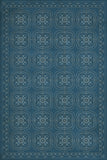 spicher and company classic vinyl pattern 28 dark blue waters rug