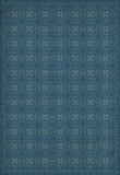 spicher and company classic vinyl pattern 28 dark blue waters rug