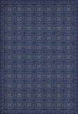 spicher and company classic vinyl pattern 28 indigo bandana rug