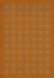 spicher and company classic vinyl pattern 28 orange bandana rug