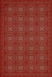 spicher and company classic vinyl pattern 28 red bandana rug