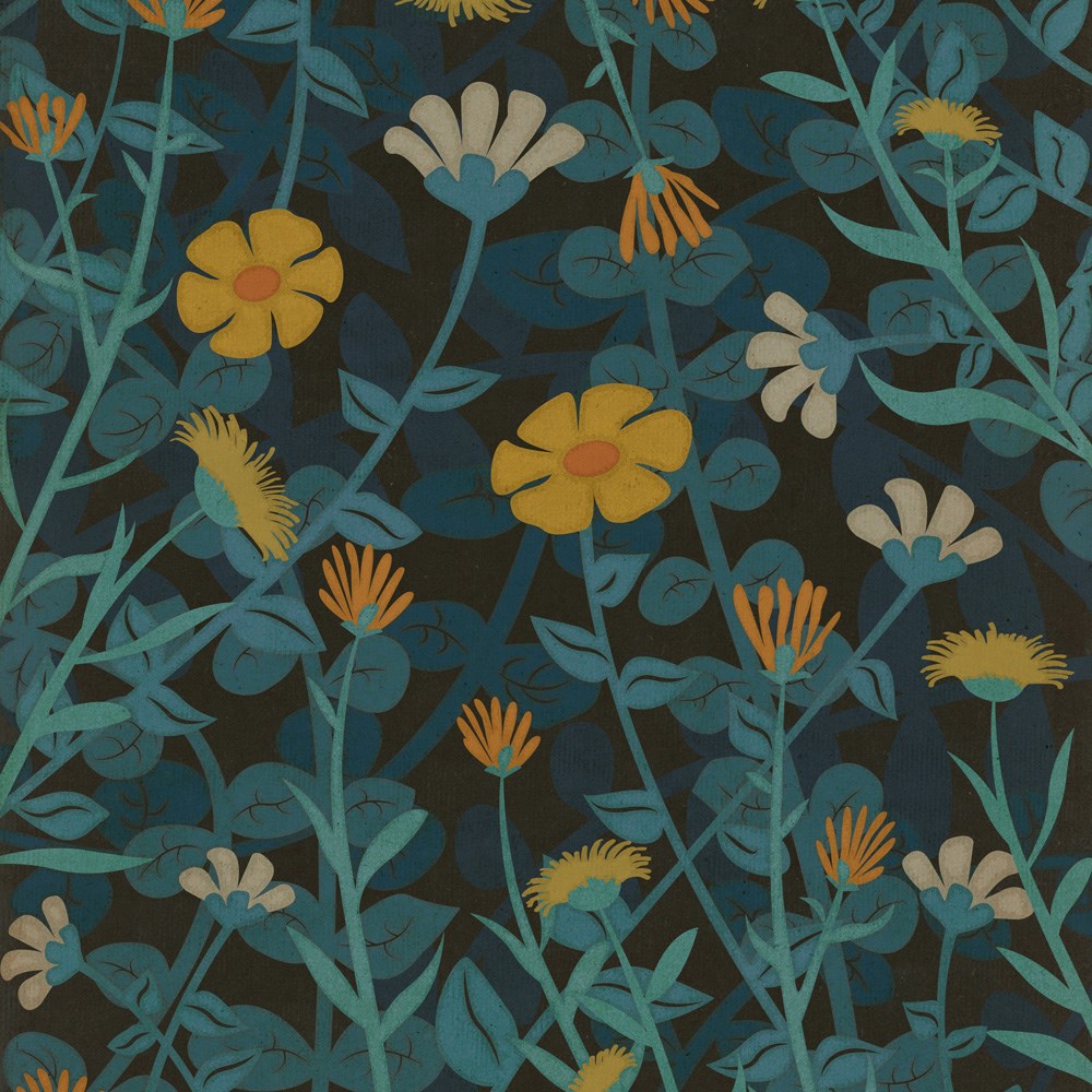 spicher and company classic vinyl pattern 73 knee deep in flowers rug