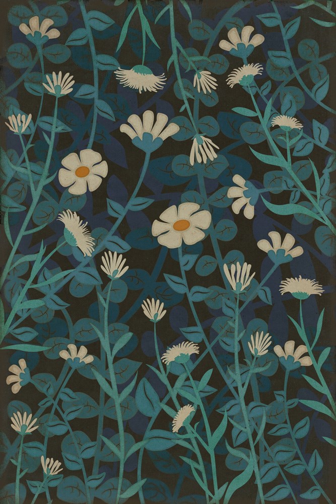 spicher and company classic vinyl pattern 73 the faerie garden rug