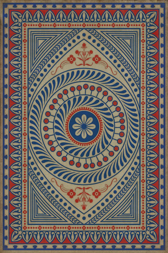 spicher and company classic vinyl pattern 75 be grateful rug