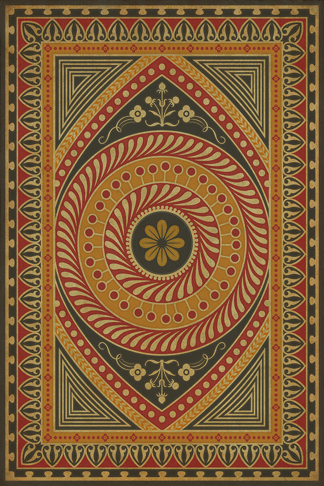 spicher and company classic vinyl pattern 75 control the eye rug