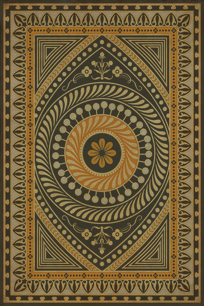 spicher and company classic vinyl pattern 75 pray for happiness rug