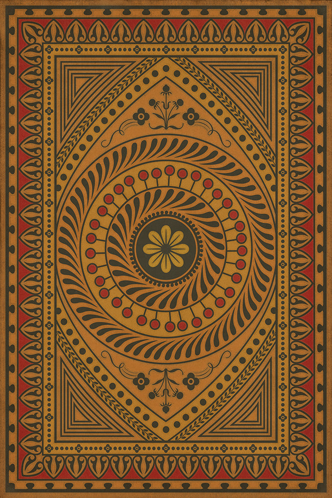 spicher and company classic vinyl pattern 75 pray for things possible rug