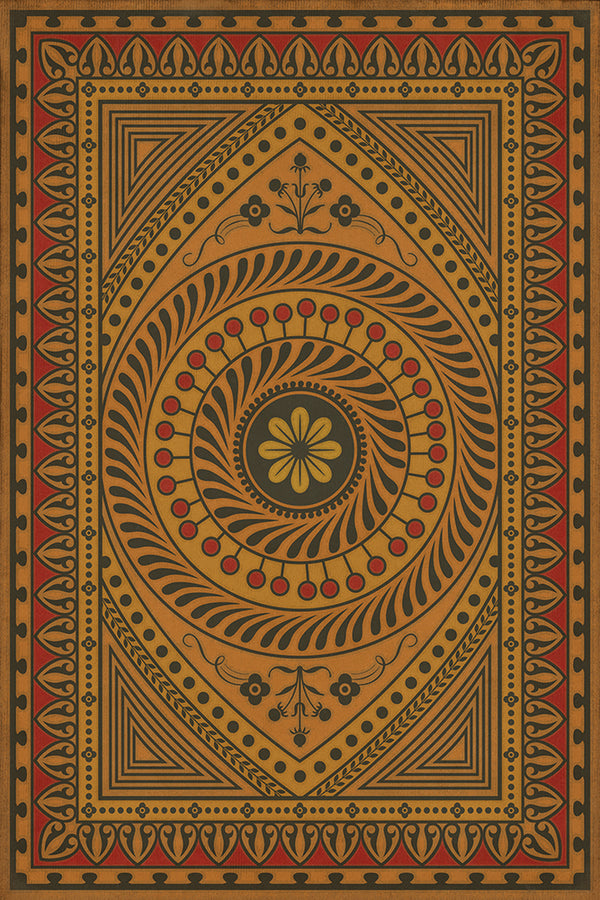 spicher and company classic vinyl pattern 75 pray for things possible rug
