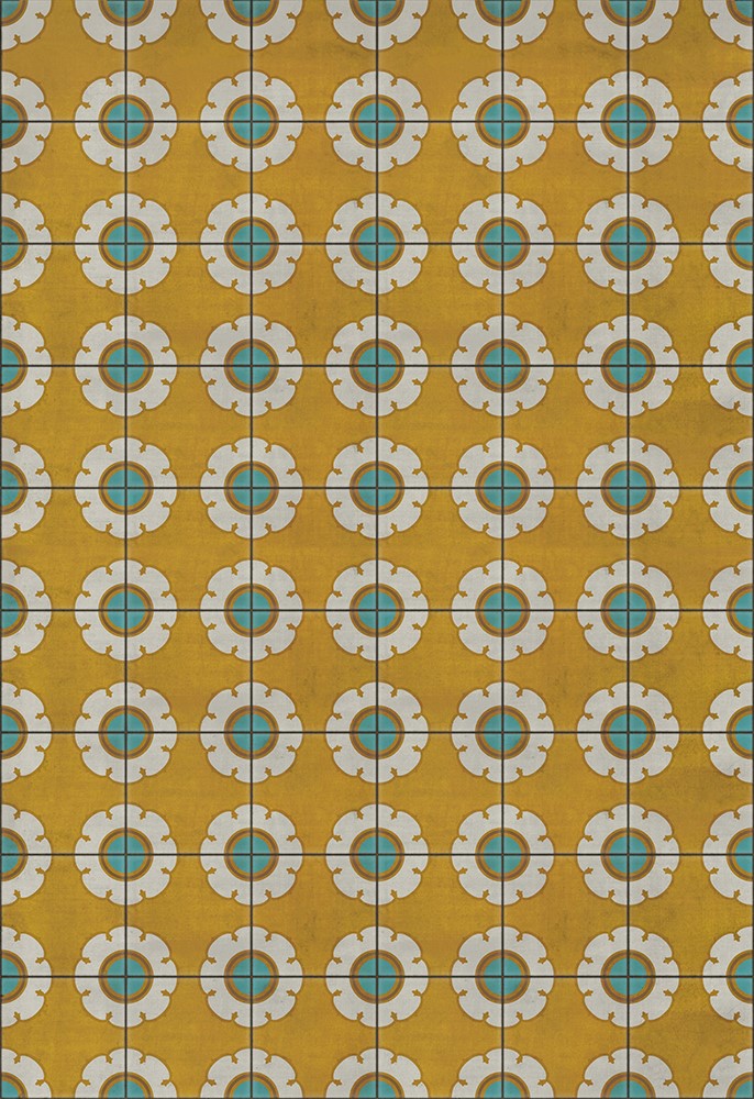 spicher and company classic vinyl pattern 78 happy days rug