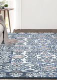 couristan everest 6374 6636 denim rug