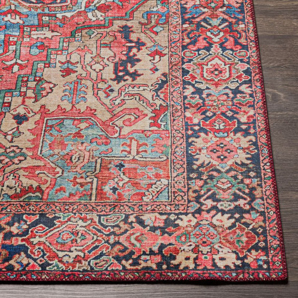 surya iris irs 2310 bright red rug