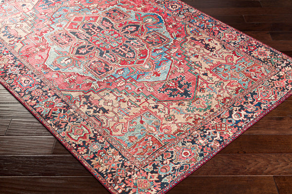 surya iris irs 2310 bright red rug