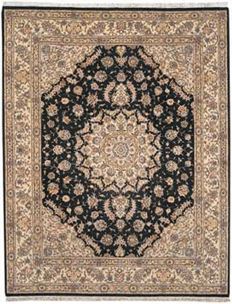 HRI Emerald 712 Black Rug