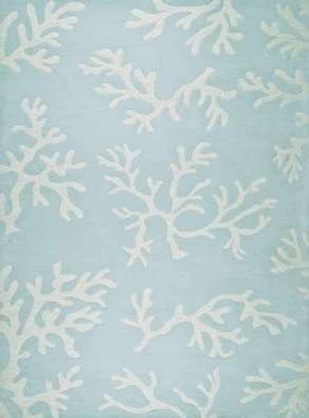 Delos, Inc. Coastal 71318 Aqua Rug