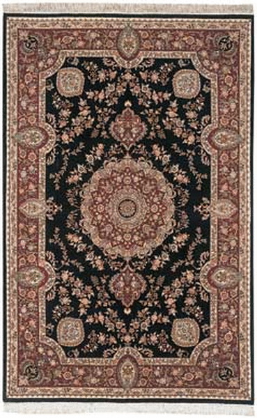 HRI Emerald 726 Black Rug