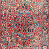 surya iris irs 2310 bright red rug