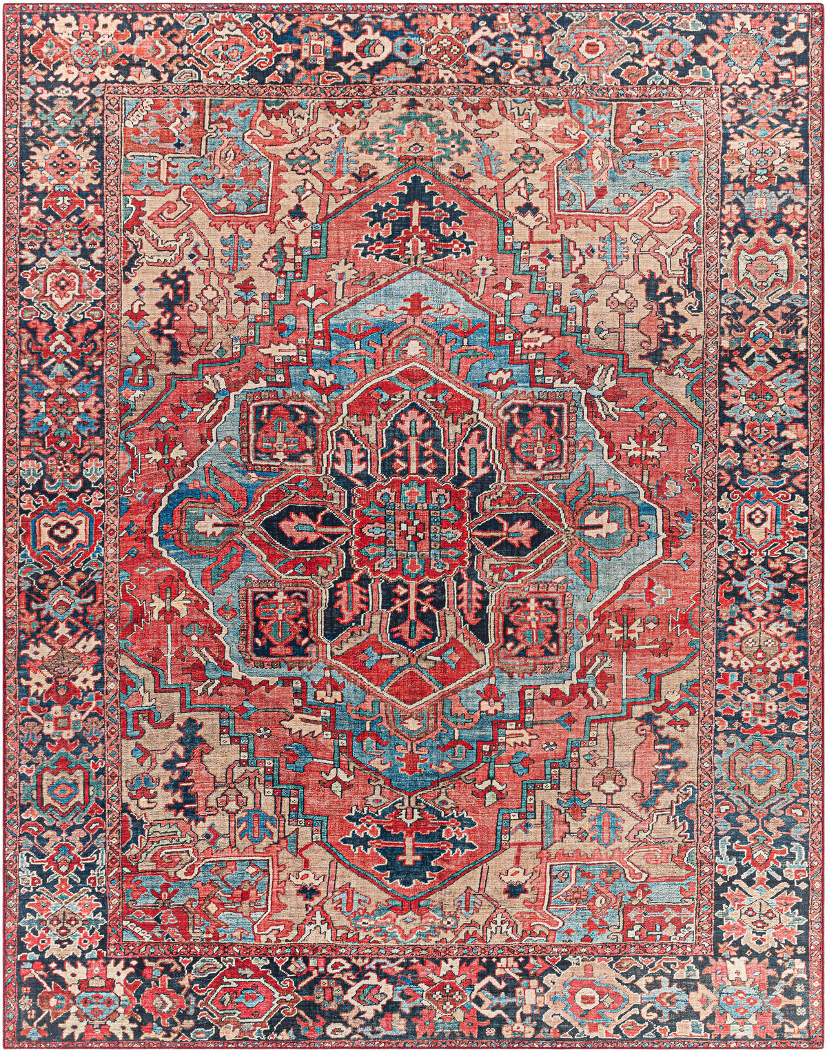 surya iris irs 2310 bright red rug