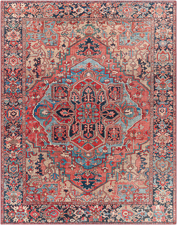 surya iris irs 2310 bright red rug