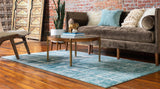 unique loom uptown lexington avenue uptown  turquoise rug