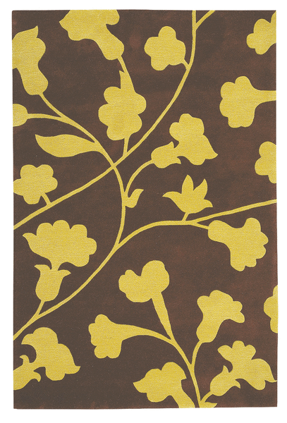 Delos, Inc. Bloom 81215 Espresso Rug