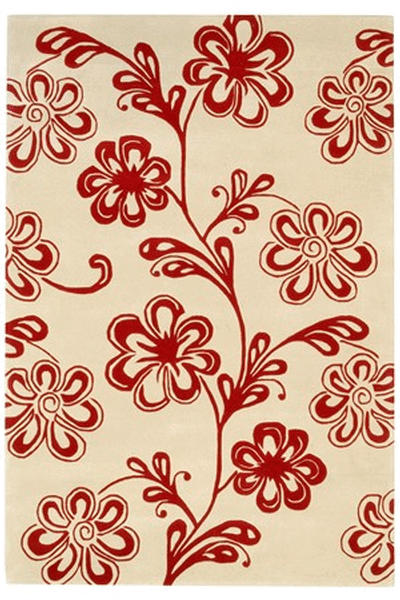 Delos, Inc. Bloom 81300 Red Rug