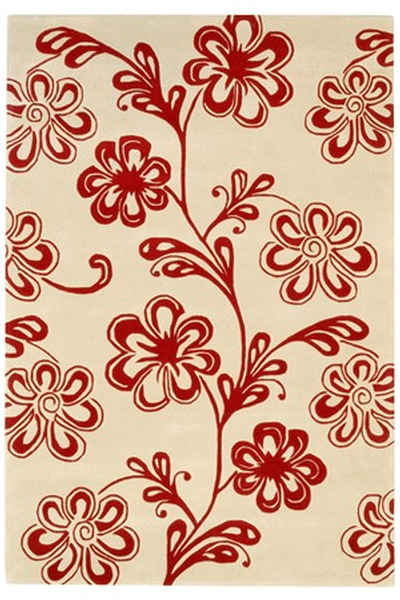Delos, Inc. Bloom 81300 Red Rug