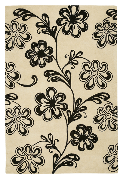 Delos, Inc. Bloom 81305 Cream Rug