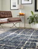 unique loom uptown lexington avenue uptown  navy blue rug