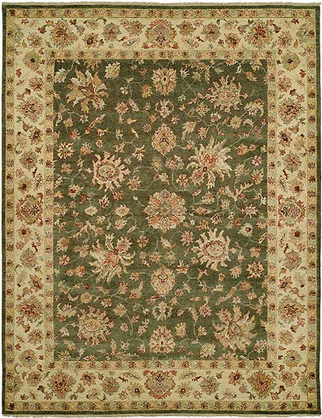 HRI Carlyle A54 Green Rug