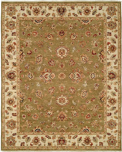 HRI Carlyle A56 Green Rug