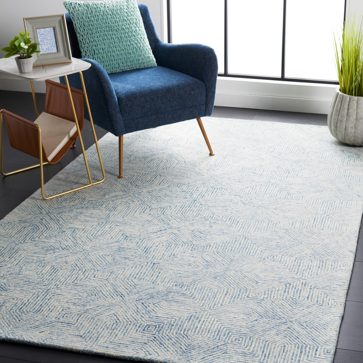 safavieh clearance abstract abt425m blue rug