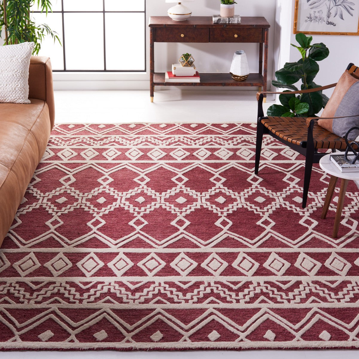 safavieh clearance abstract abt851q red rug