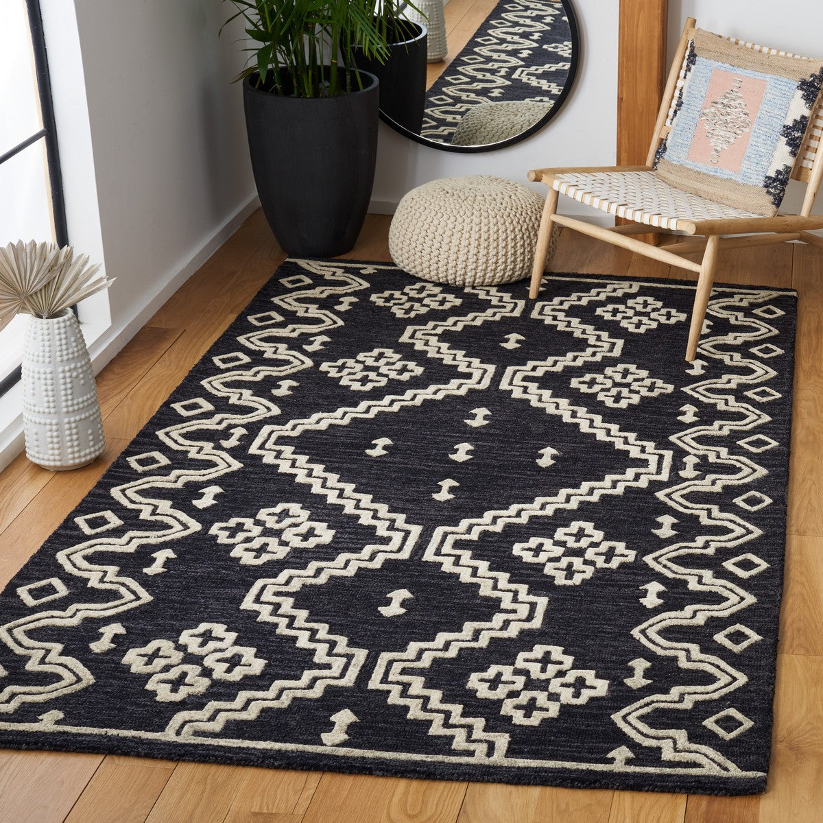 safavieh clearance abstract abt852z black rug
