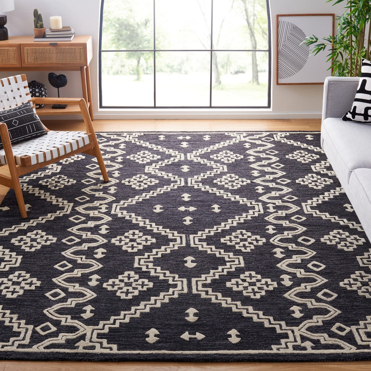safavieh clearance abstract abt852z black rug