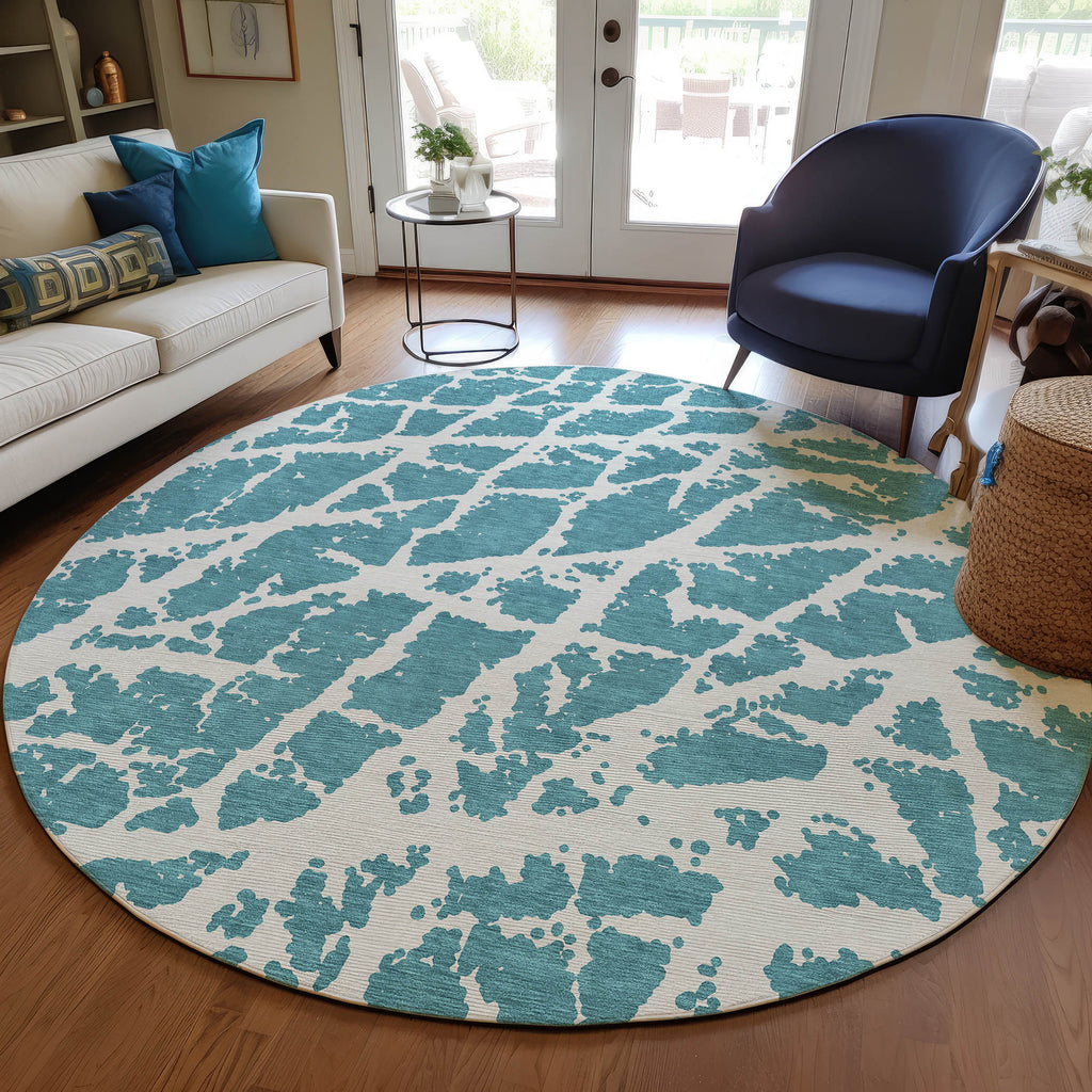 addison chantille acn501 teal rug