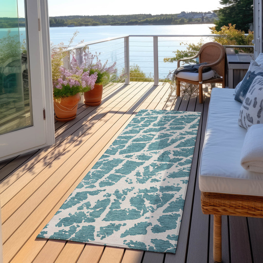 addison chantille acn501 teal rug