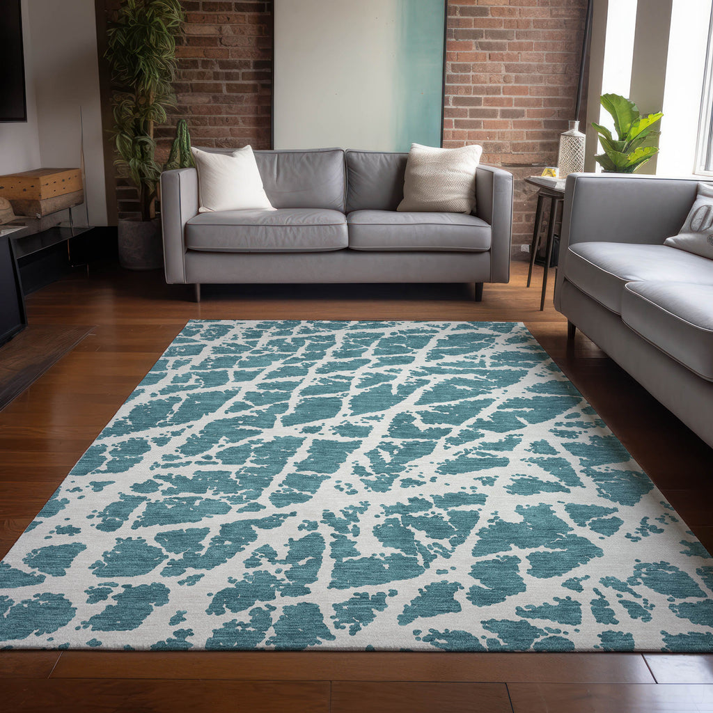addison chantille acn501 teal rug