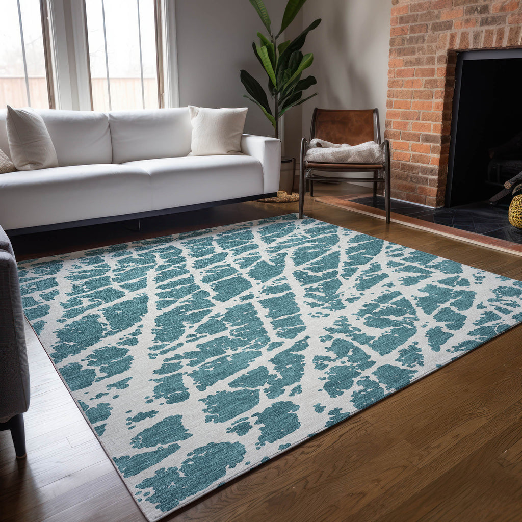 addison chantille acn501 teal rug