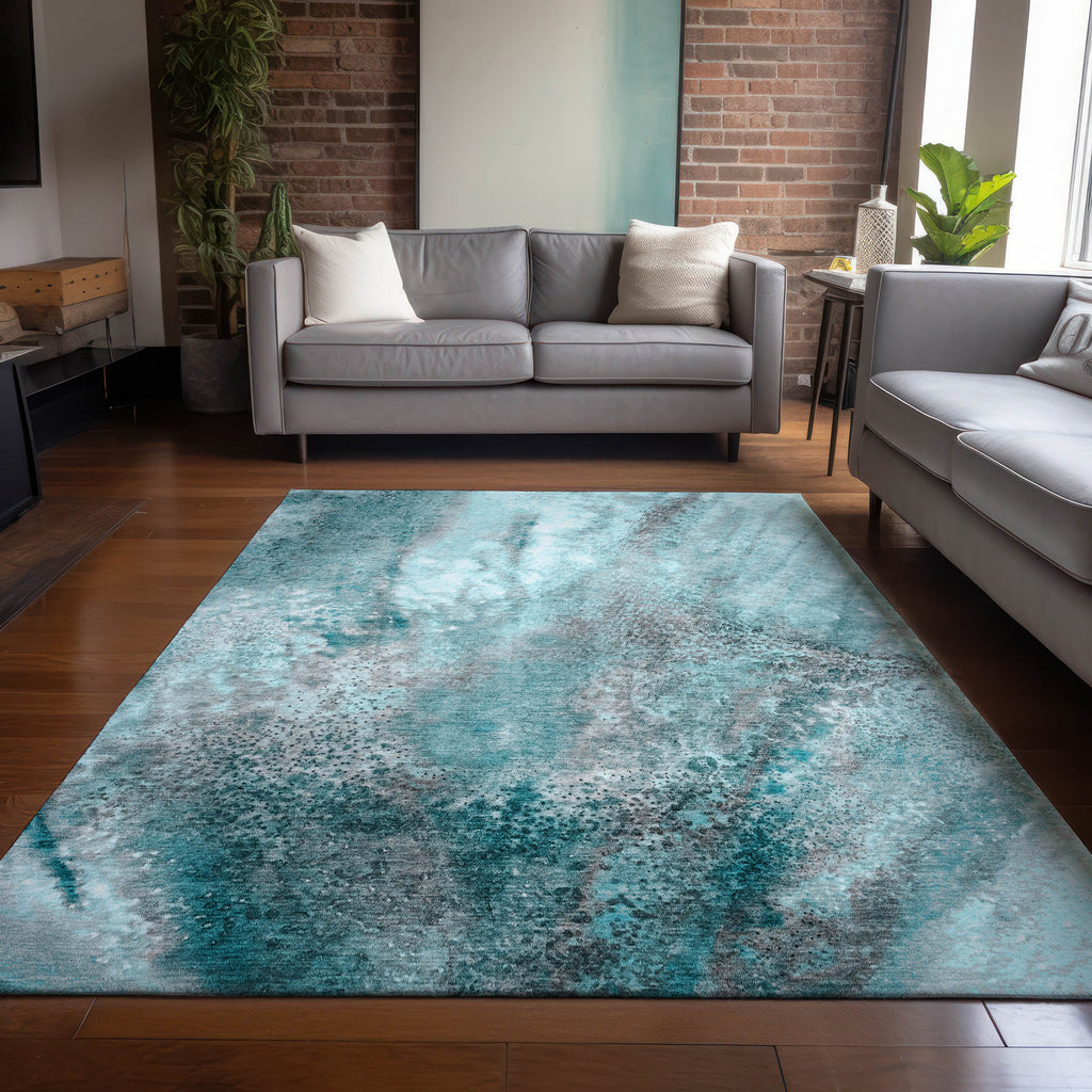 addison chantille acn505 teal rug
