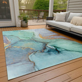 addison chantille acn506 teal rug