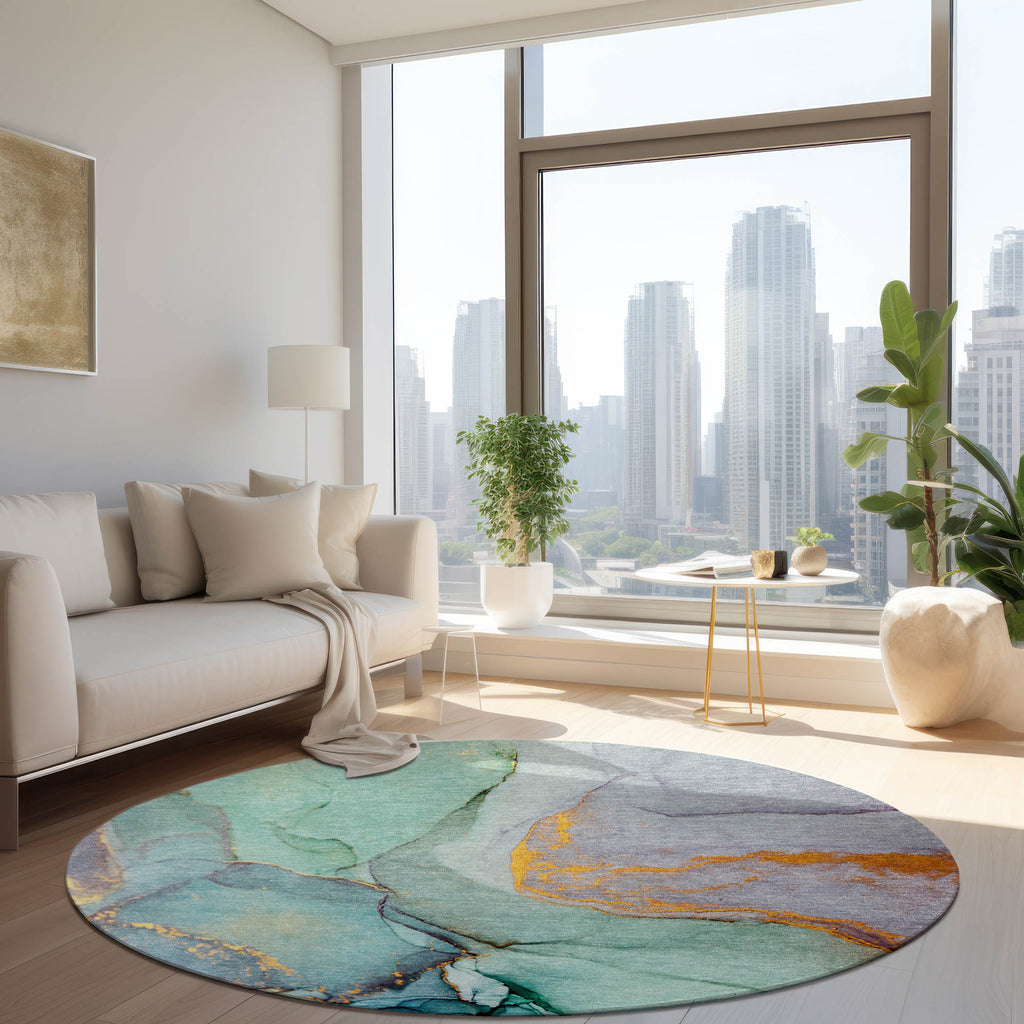 addison chantille acn506 teal rug