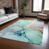 addison chantille acn506 teal rug