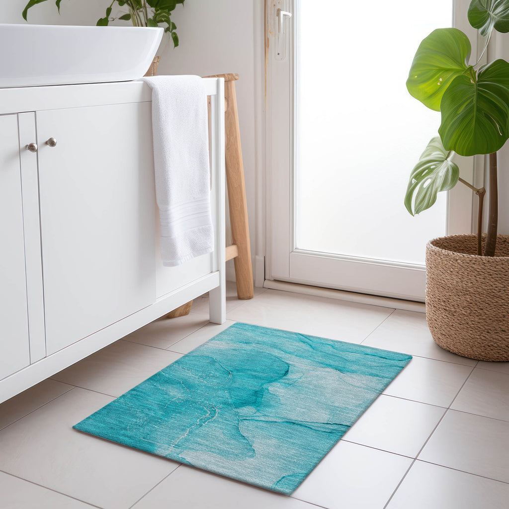 addison chantille acn507 teal rug