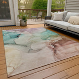 addison chantille acn521 teal rug