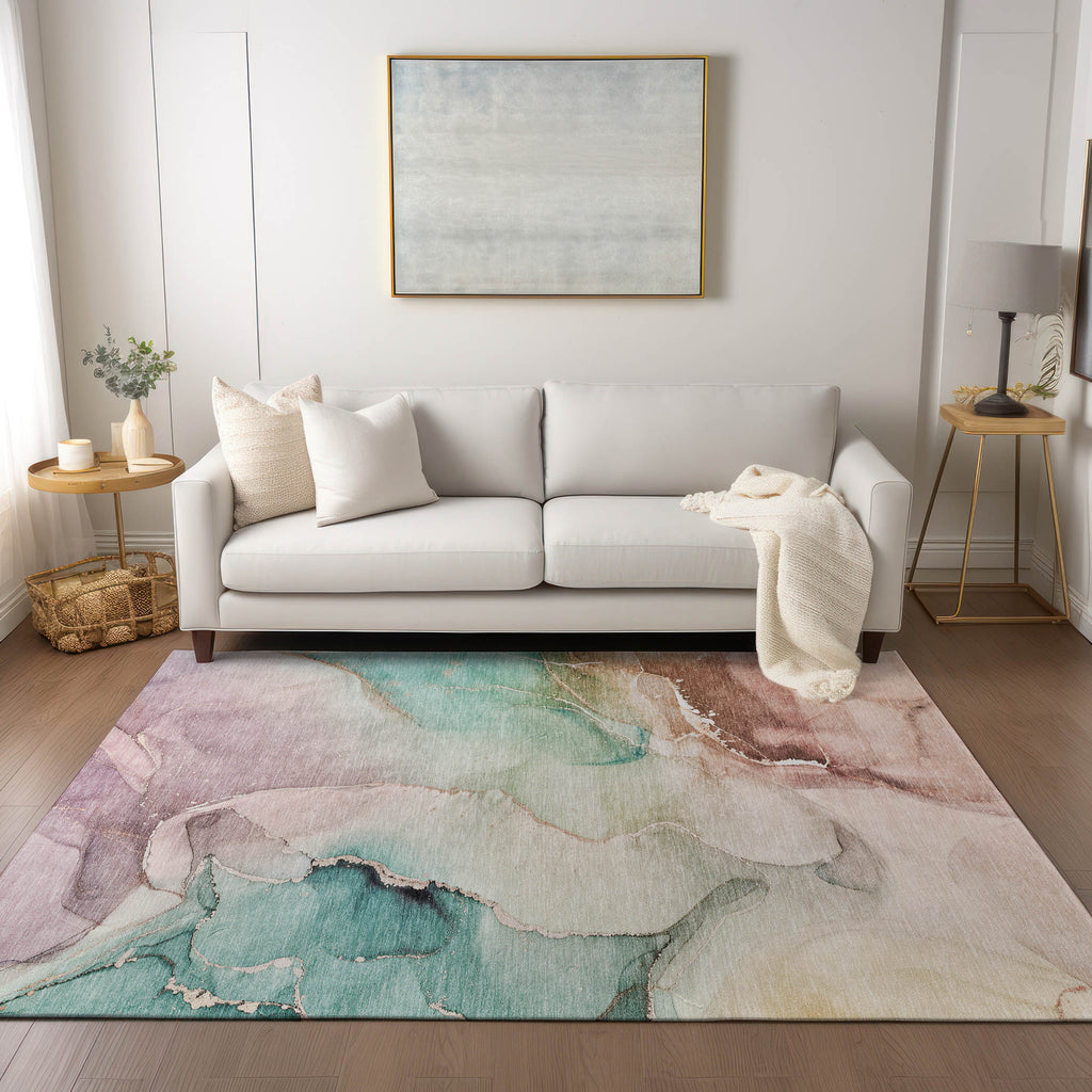 addison chantille acn521 teal rug