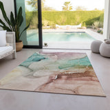 addison chantille acn521 teal rug