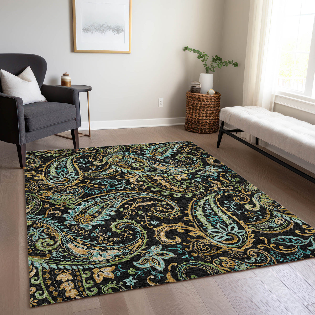 addison chantille acn533 black rug