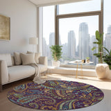 addison chantille acn533 purple rug
